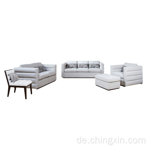 Wohnzimmer-Sofa Moderne Stoff-Schnittsofa-Sets Möbel